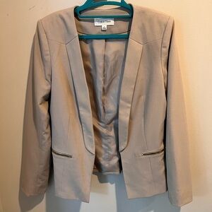 Calvin Klein Women's Tan / Taupe Blazer